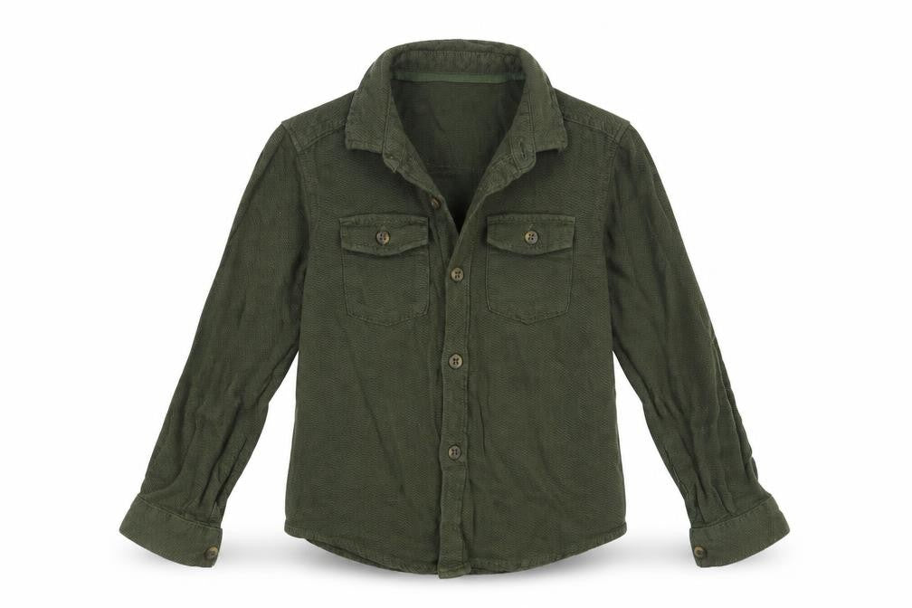 Marks & Spencer Boys Brown   Basic Button-Up Size 5-6 Years