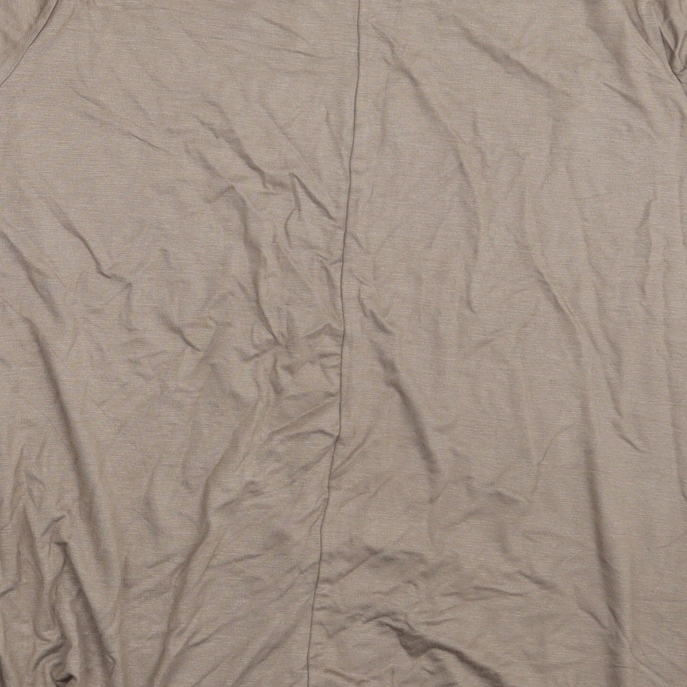 Sophia Mirza Womens Beige   Basic T-Shirt One Size