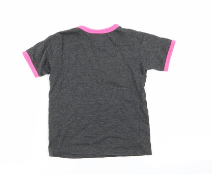 Back view of Next girls’ grey basic t-shirt, size 3, years