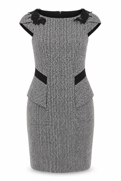 Per Una Womens Multicoloured Houndstooth  A-Line  Size 8