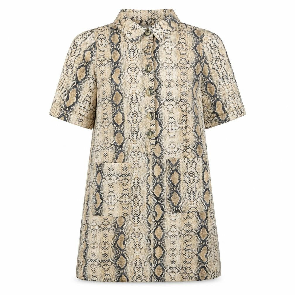 souchi Womens Multicoloured Animal Print  A-Line  Size S