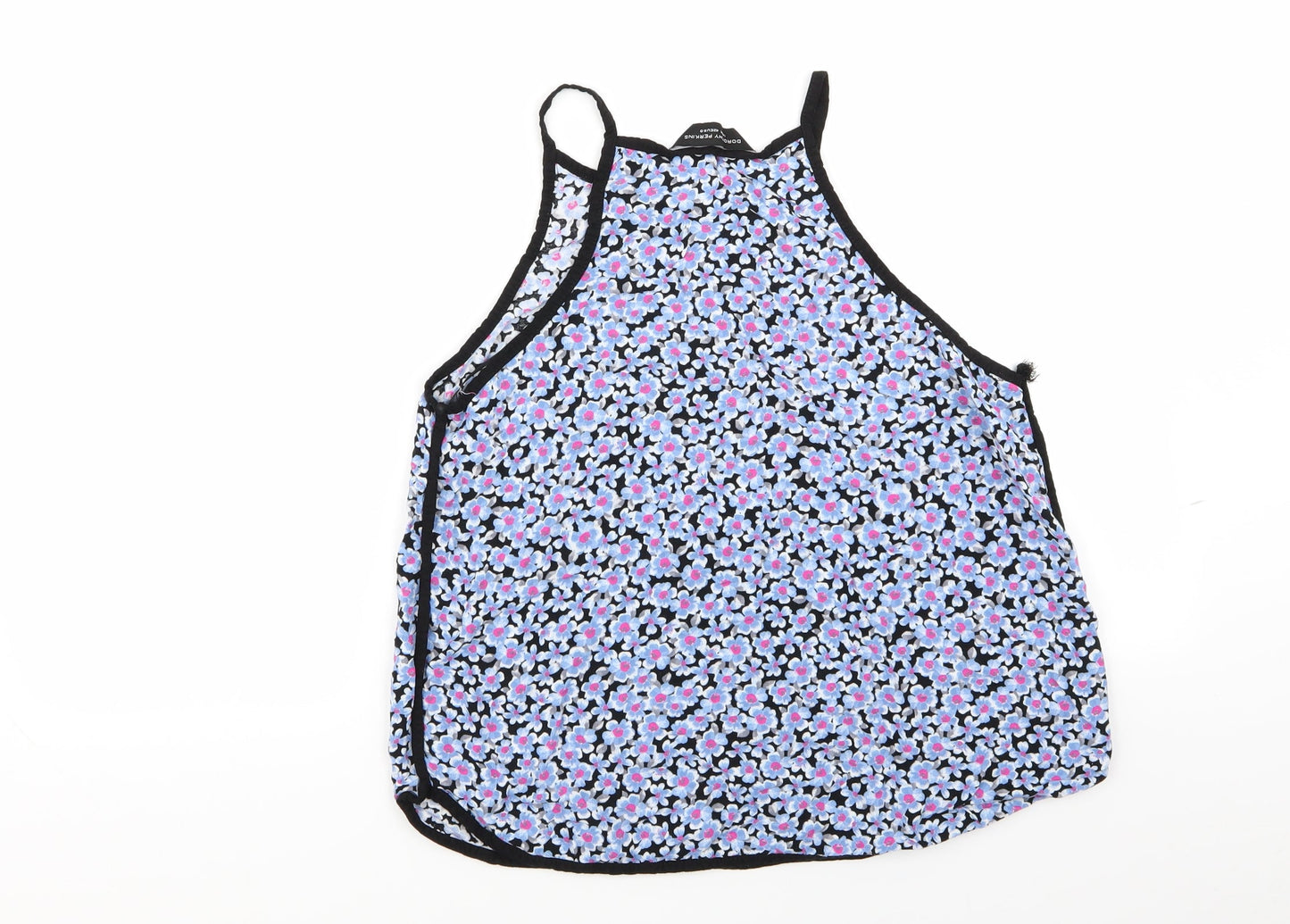 Dorothy Perkins Womens Blue Floral  Basic Tank Size 14