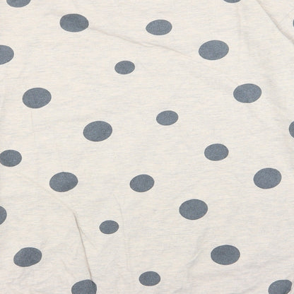 H&M Womens Beige Polka Dot  Pullover Jumper Size M