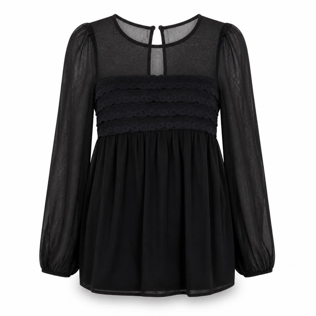 Topshop Womens Black   Basic T-Shirt Size 8