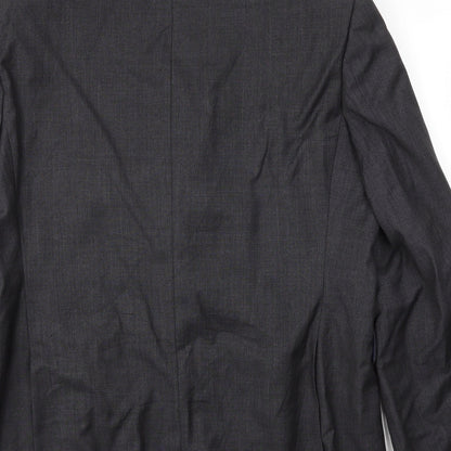 Brand and care label for jhon lewis men’s grey jacket blazer, size 44