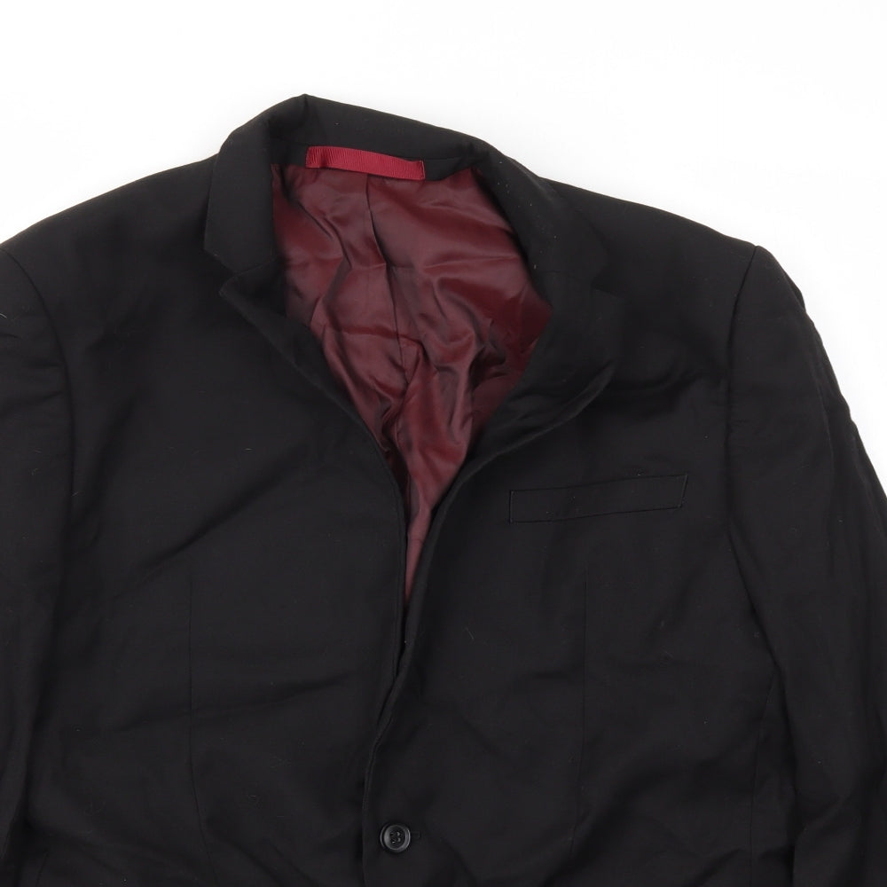Topman Mens Black   Jacket Blazer Size 42