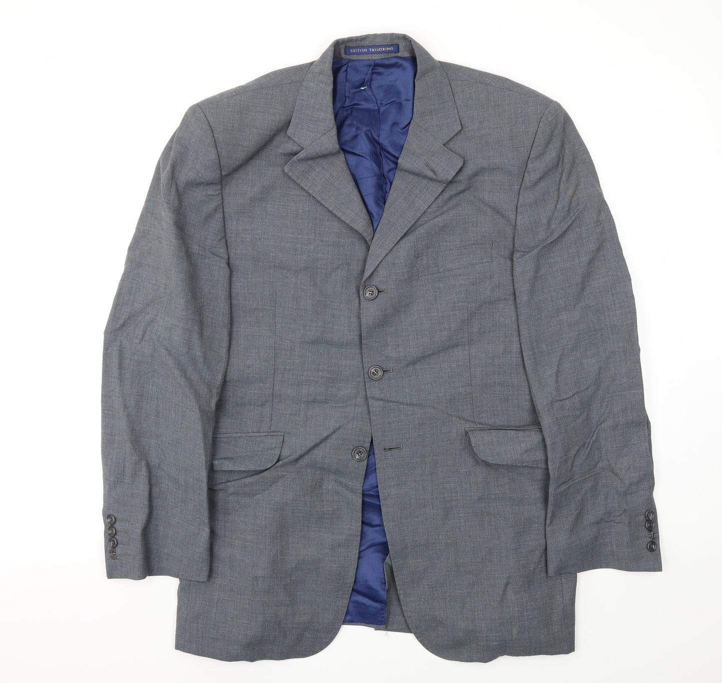 M&S Mens Grey Houndstooth  Jacket Blazer Size 40