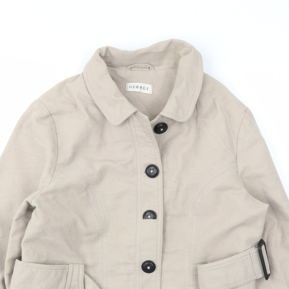 George Womens Beige   Jacket Coat Size 12
