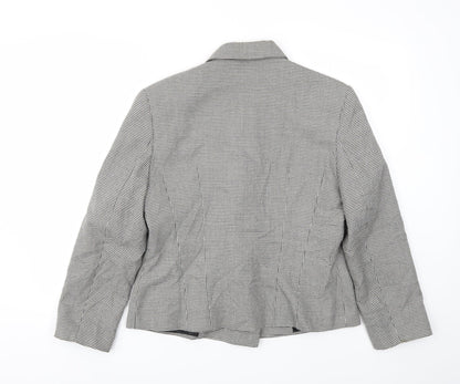 St Michael Womens Grey Jacket Blazer Size 14