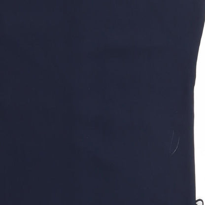 Brand and care label for Love 21 women’s blue fit & flare, size M
