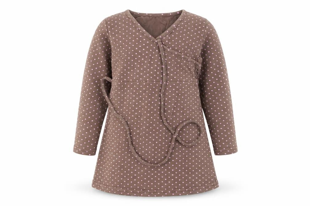 CQ Girls Brown Polka Dot  Basic T-Shirt Size 3 Years