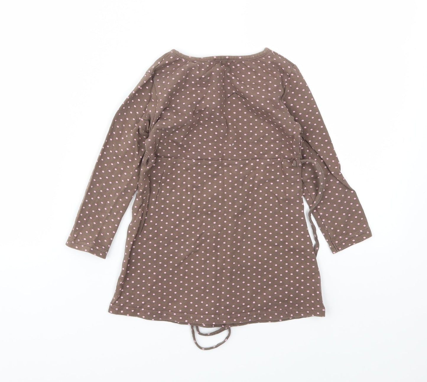 CQ Girls Brown Polka Dot  Basic T-Shirt Size 3 Years
