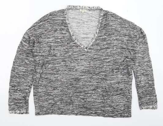 River Island Womens Grey  Knit Pullover Jumper Size 14