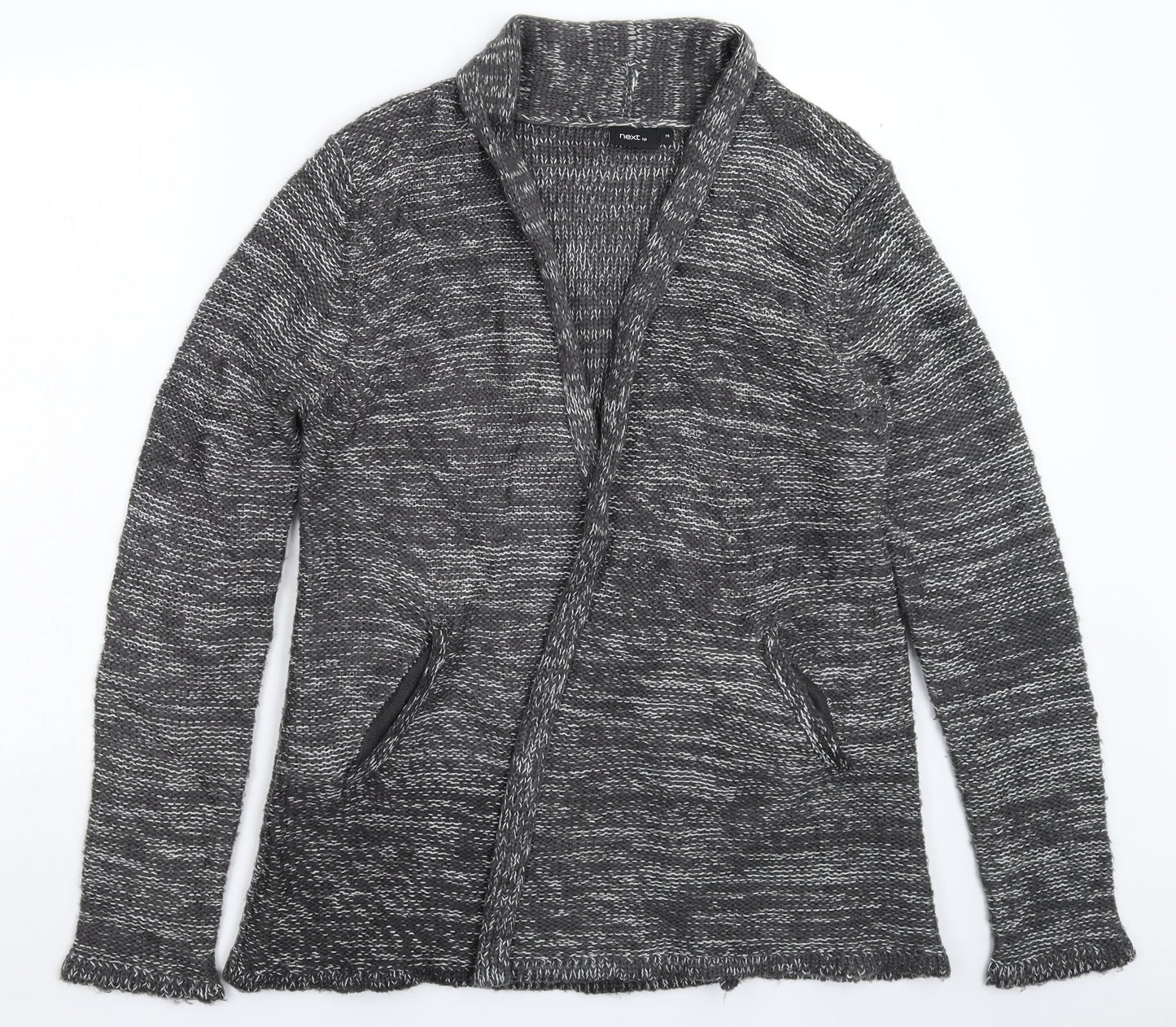 NEXT Womens Grey  Knit Cardigan Jumper Size 14