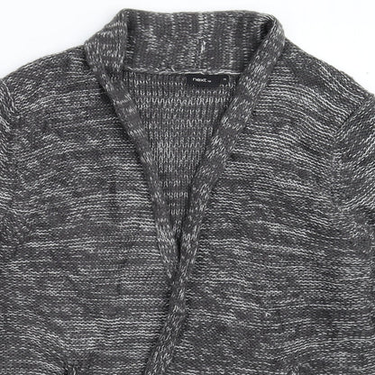 Preloved NEXT Womens Grey  Knit Cardigan Jumper Size 14 - Detail