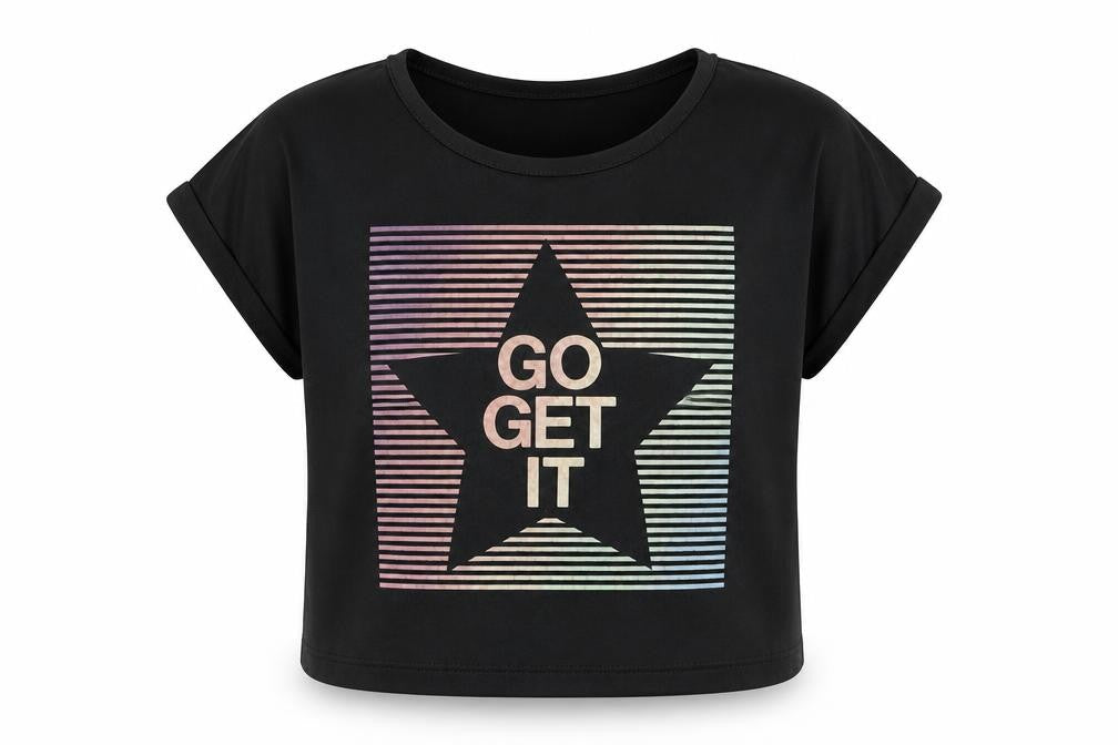 TU Girls Black   Basic T-Shirt Size 5 Years