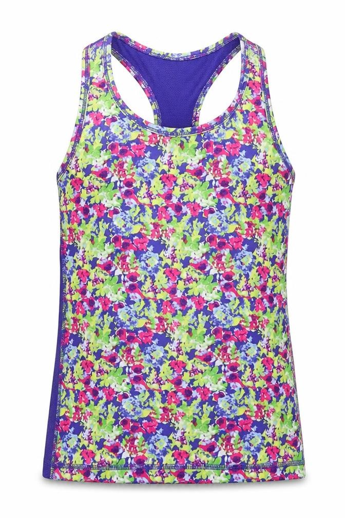 90 Degree Girls Multicoloured Floral  Basic Tank Size 7-8 Years