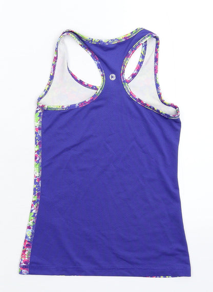 Back view of 90 Degree girls’ multicoloured floral basic tank, size 7-8, years