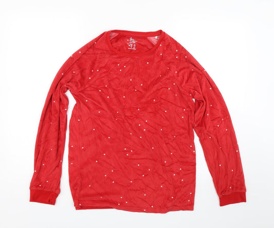 Love to Lounge Womens Red   Top Pyjama Top Size 8  - Stars