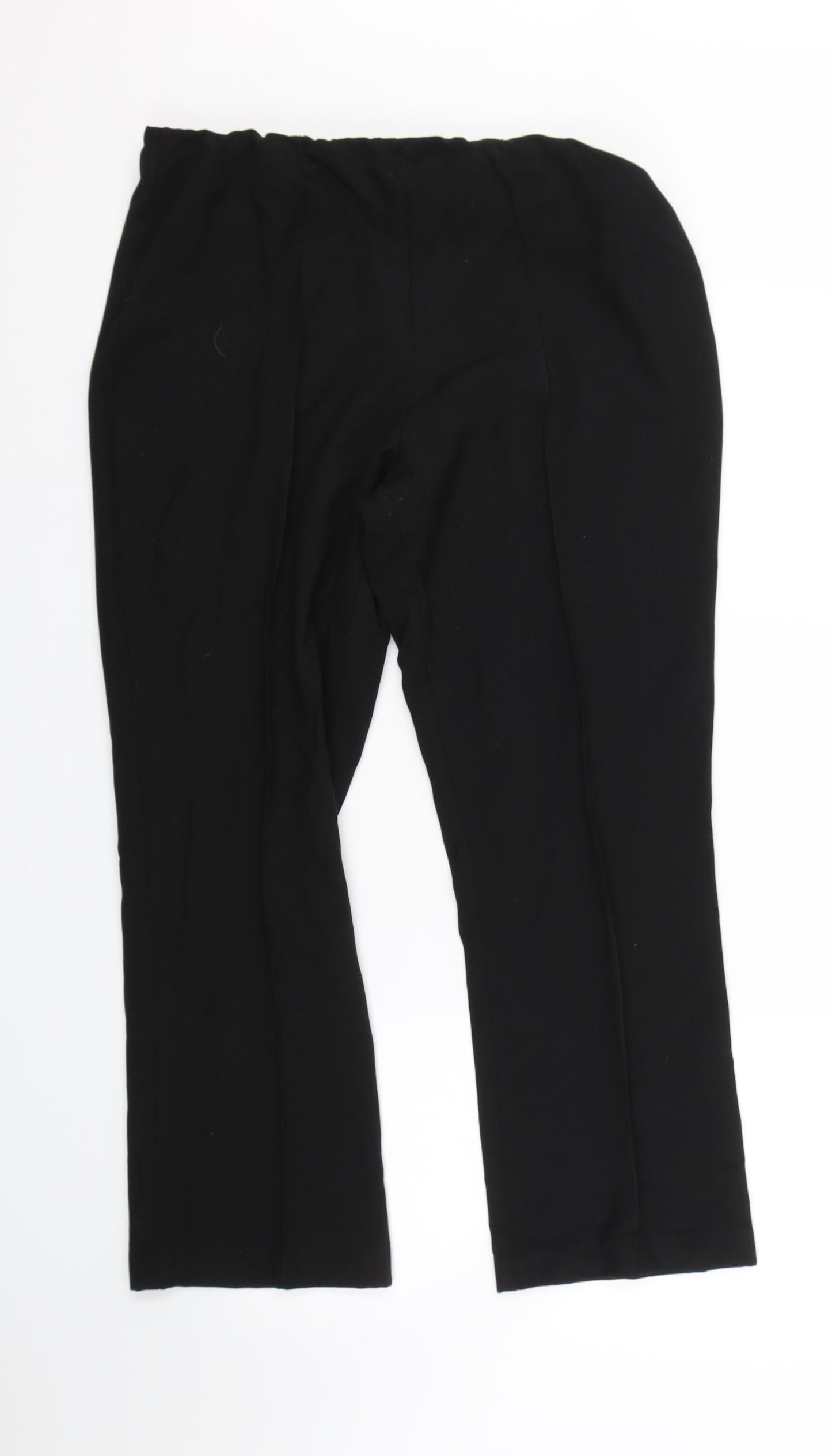 Arista Womens Black   Trousers  Size 14 L25.5 in