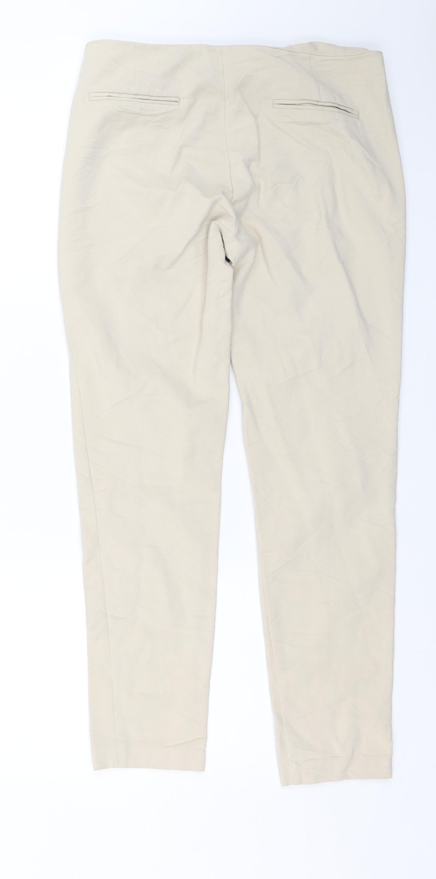 Zara Womens Beige   Carrot Trousers Size 30 in L27 in