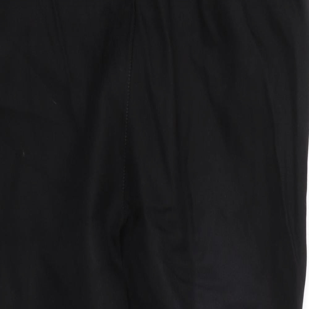 Papaya Womens Black Herringbone  Trousers  Size 10 L25 in