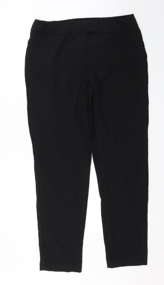 George Womens Black   Trousers  Size 14 L28 in