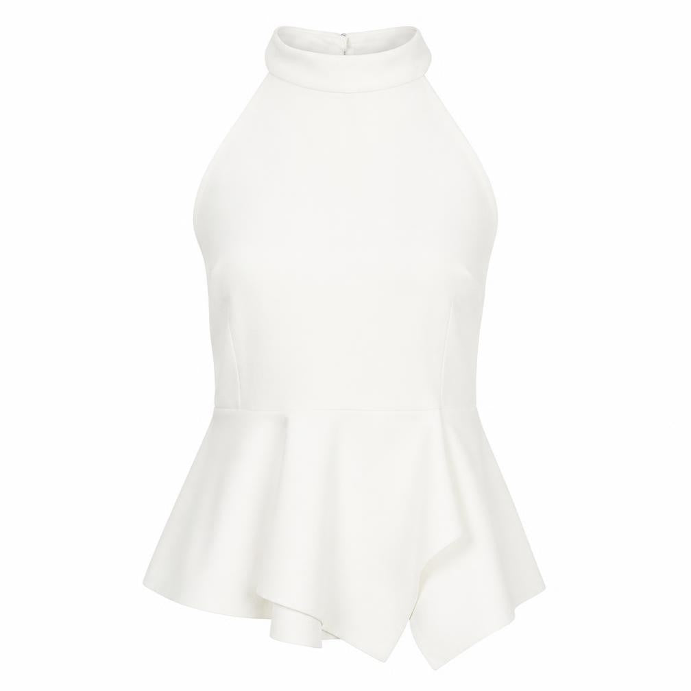 New Look Womens White   Wrap T-Shirt Size 12