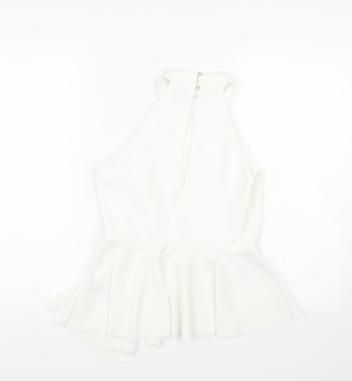 New Look Womens White   Wrap T-Shirt Size 12