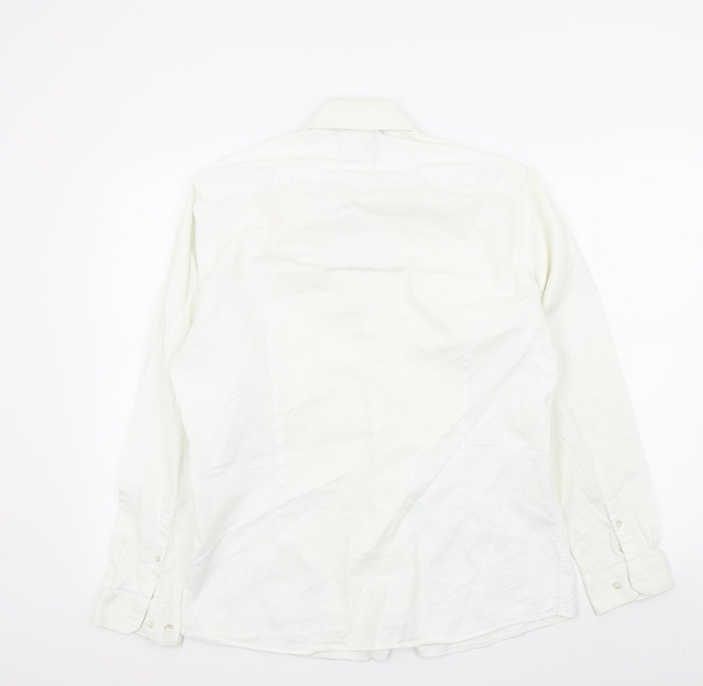 Ceader wood state Mens White Colourblock   Button-Up Size 16.5