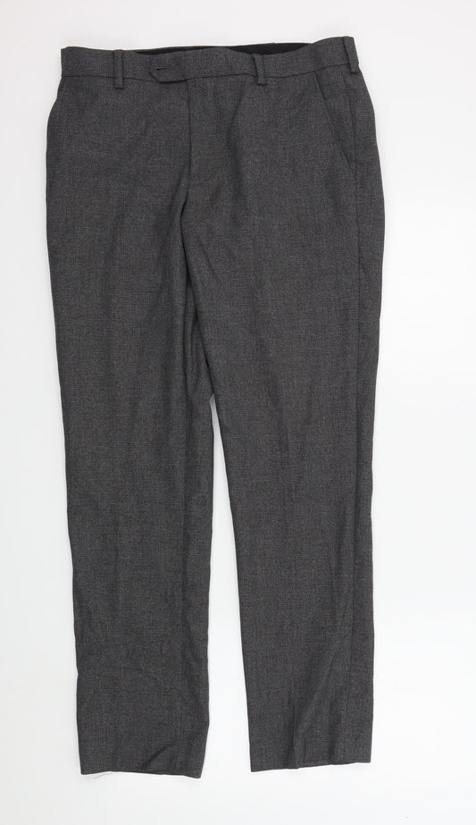 M&S Womens Grey   Trousers  Size 32 L30 in