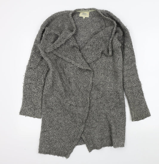 Papaya Womens Grey   Cardigan Jumper Size S