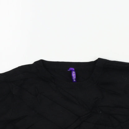 Preworn Womens Black   Pullover Jumper Size 10