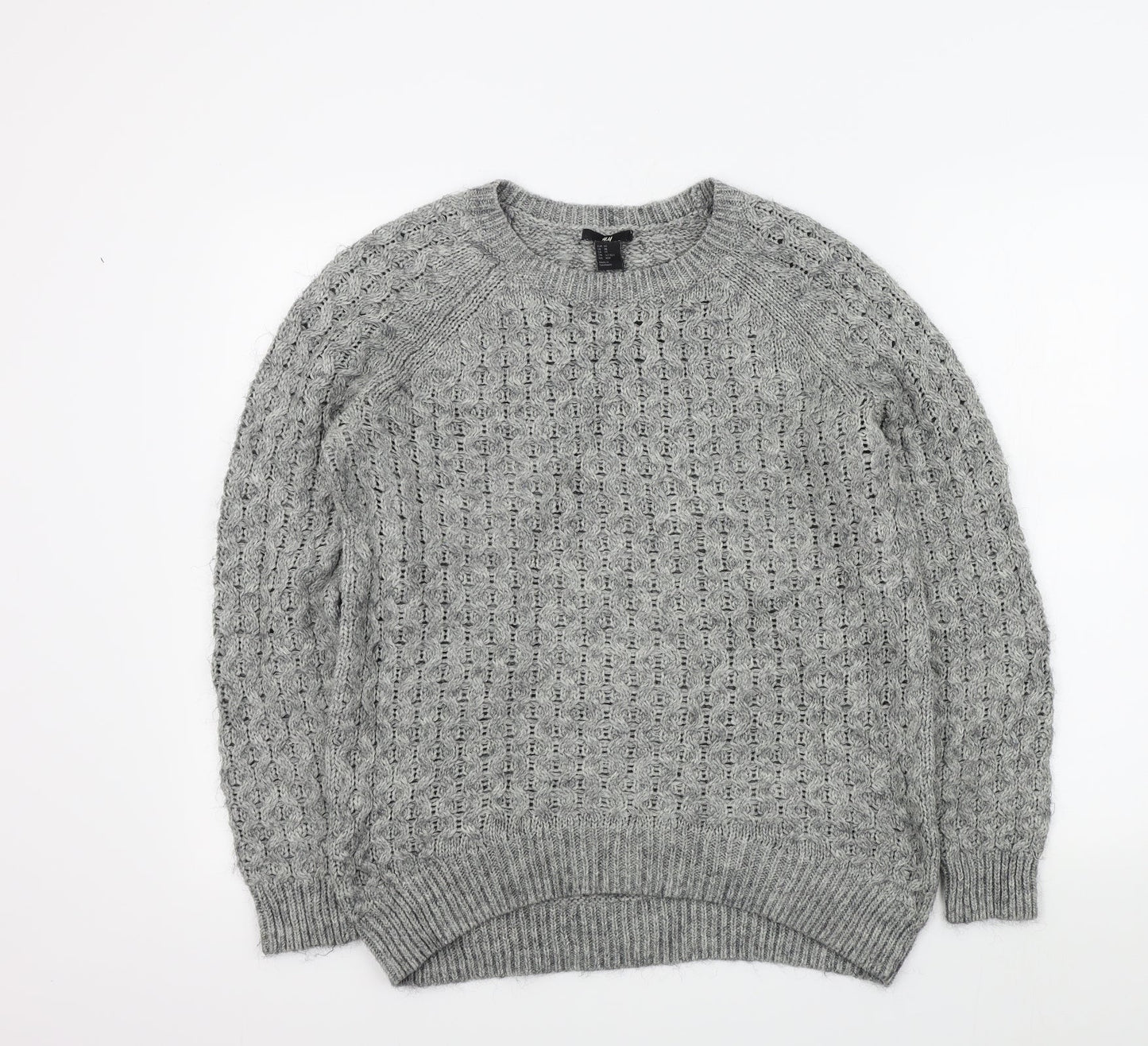 H&M Womens Grey   Pullover Jumper Size S