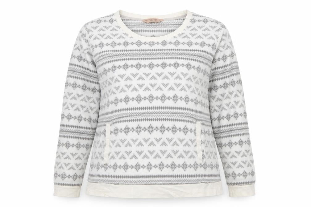Dorothy Perkins Womens White Solid  Top Pyjama Top Size L