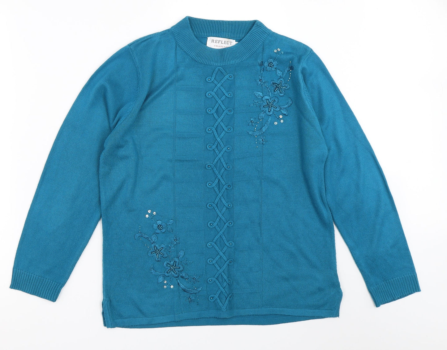 Reflect Collection Womens Blue   Pullover Jumper Size M