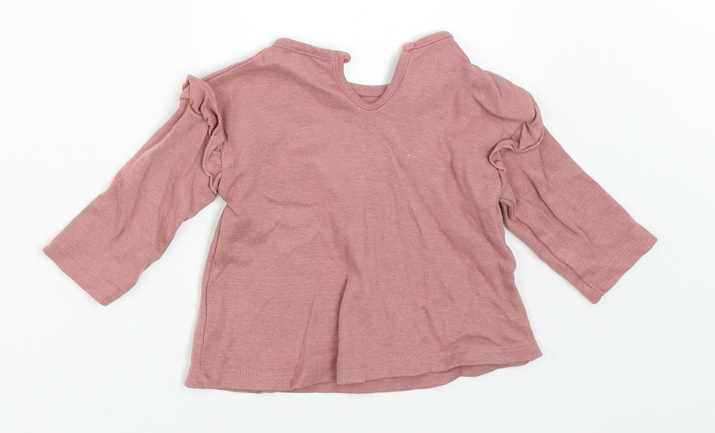 George Girls Pink   Basic T-Shirt Size 3-6 Months