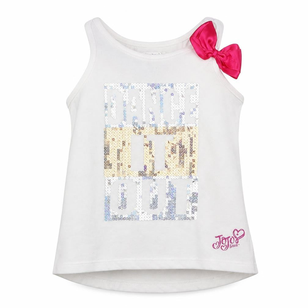 Nickelodeon Girls White   Basic Tank Size 9-10 Years  - Jojo Siwa