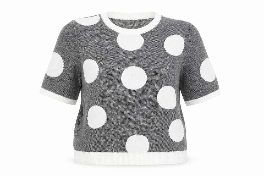 Marks & Spencer Womens Blue Polka Dot  Pullover Jumper Size 18