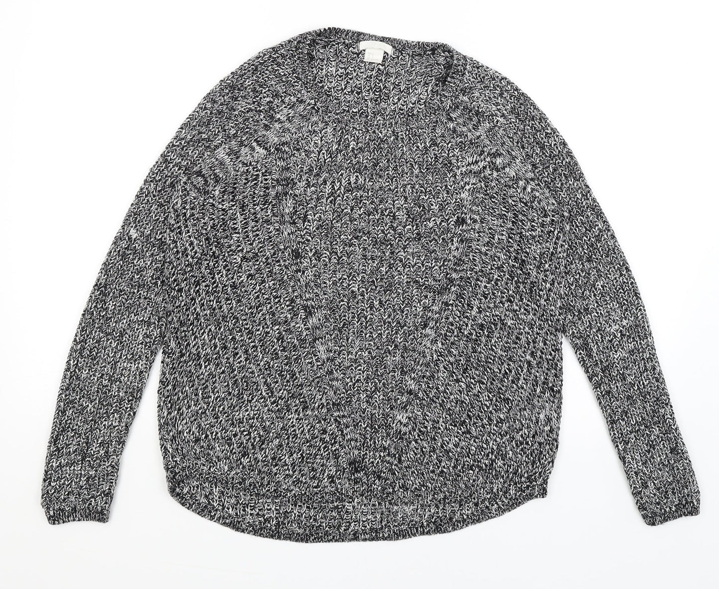 H&M Womens Black   Pullover Jumper Size S