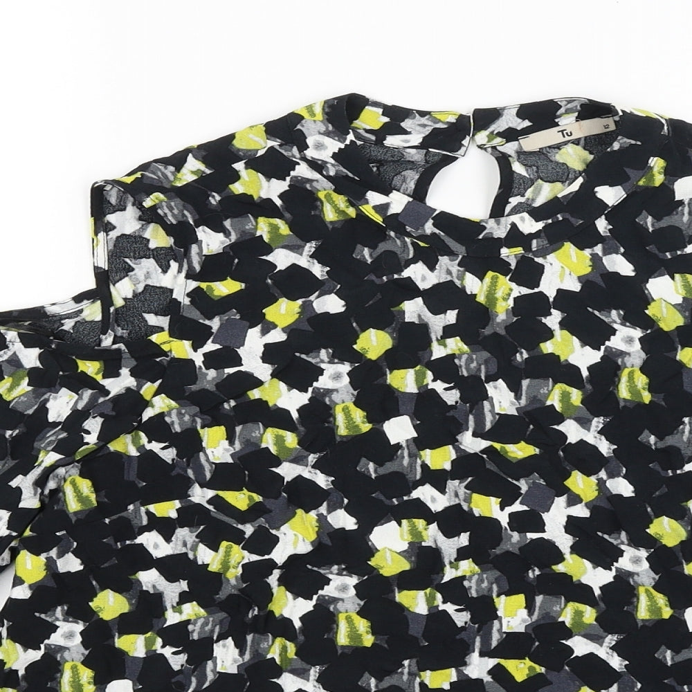 TU Womens Black   Basic Blouse Size 12