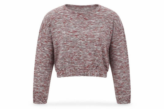 Front view of Miss Selfridge women’s red jumper, size UK 8