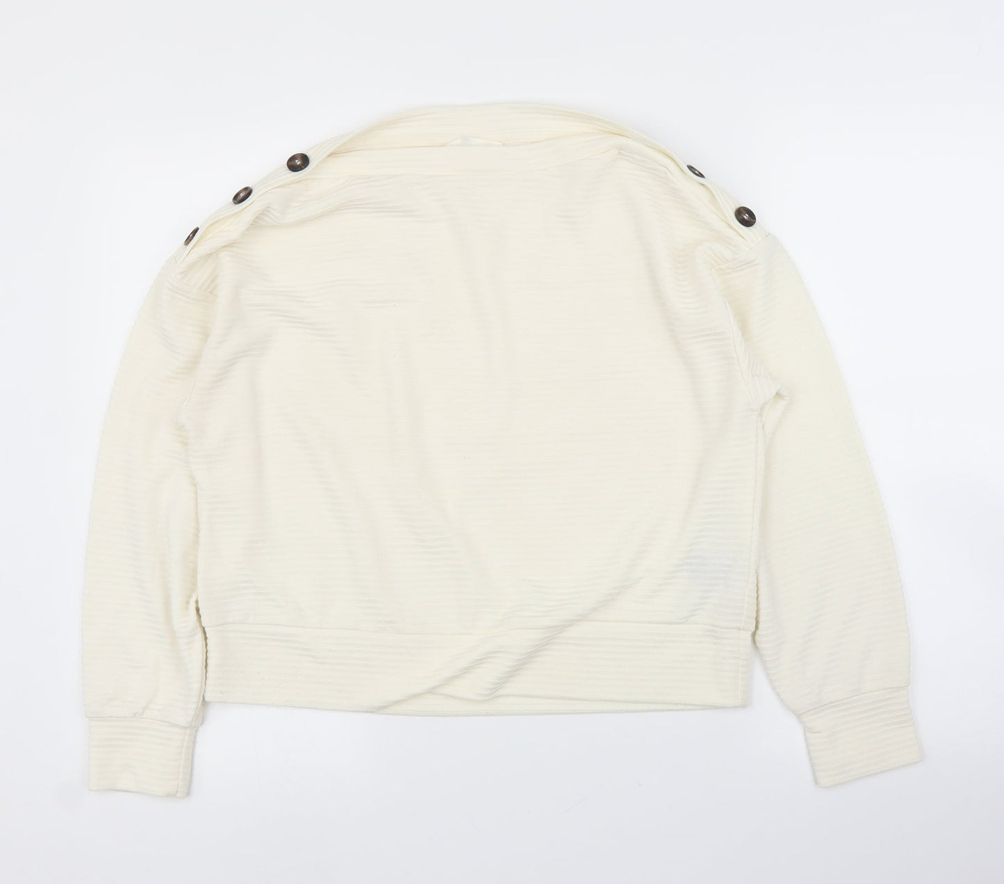 H&M Womens Ivory   Basic Blouse Size S