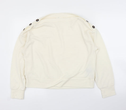 H&M Womens Ivory   Basic Blouse Size S