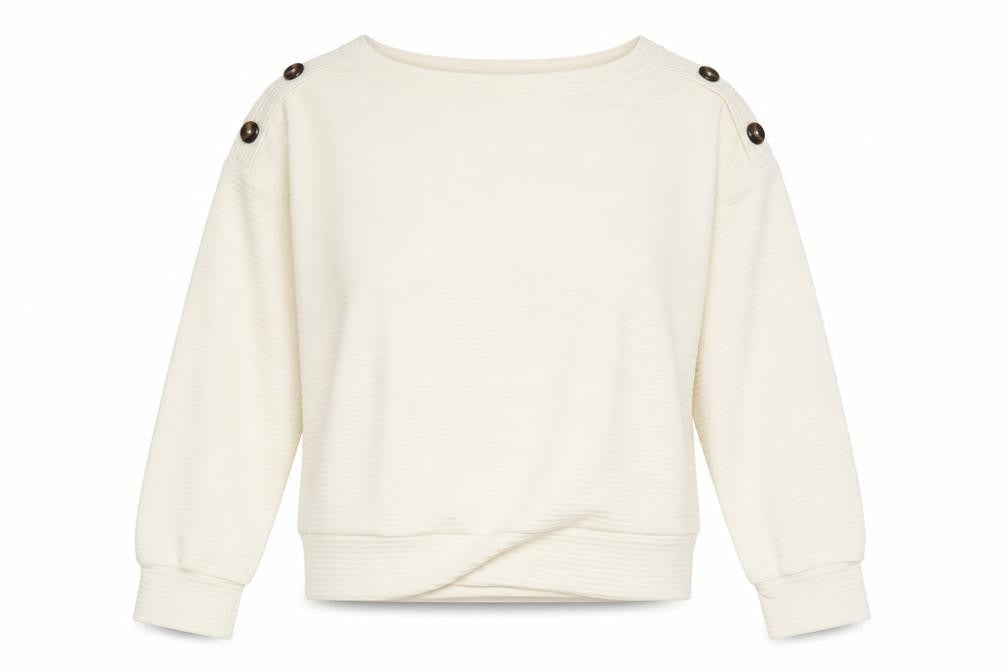 H&M Womens Ivory   Basic Blouse Size S