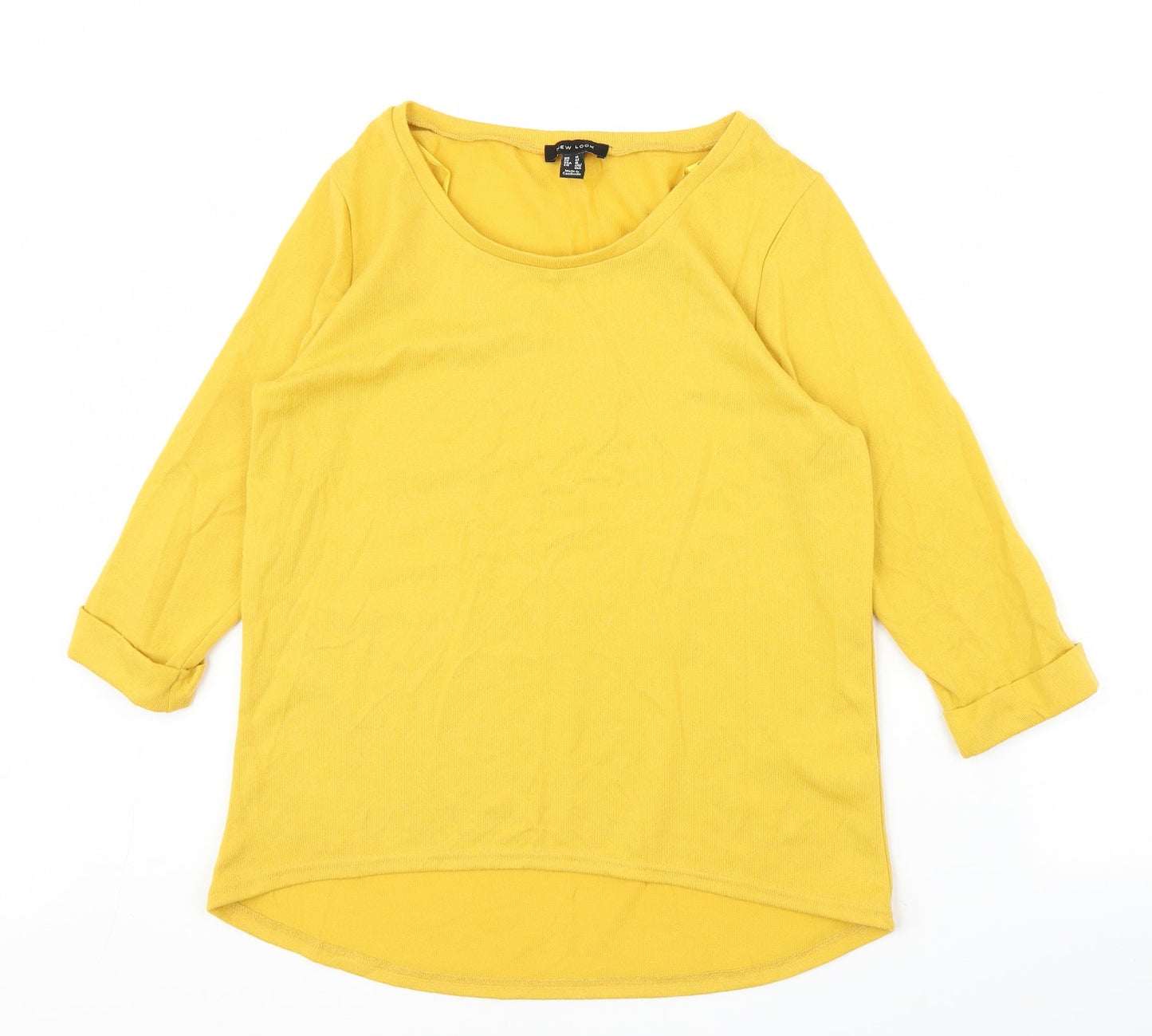 New Look Womens Yellow   Basic Blouse Size 14