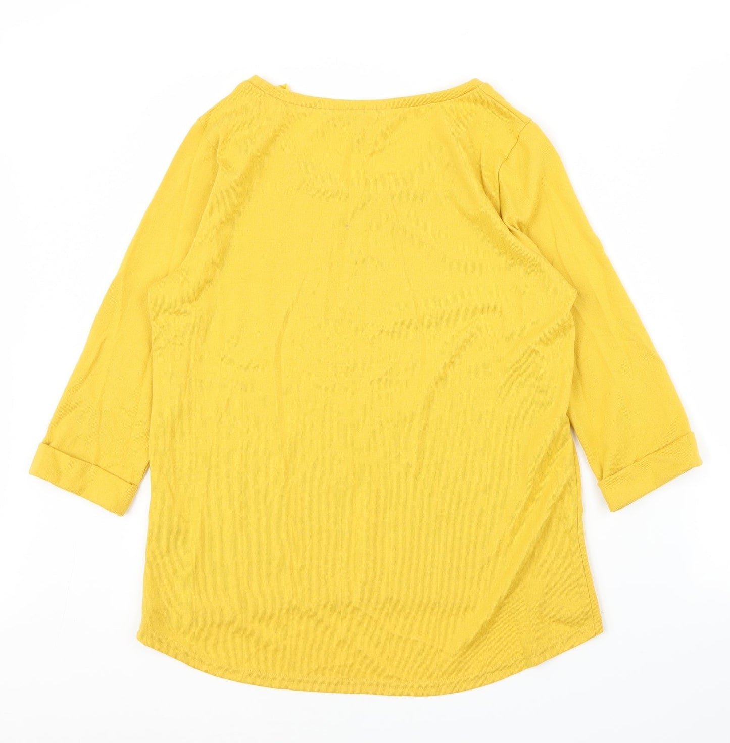 New Look Womens Yellow   Basic Blouse Size 14