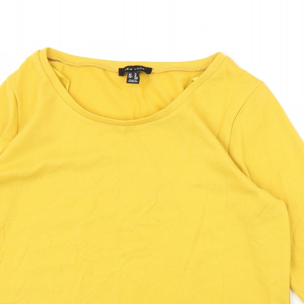 New Look Womens Yellow   Basic Blouse Size 14