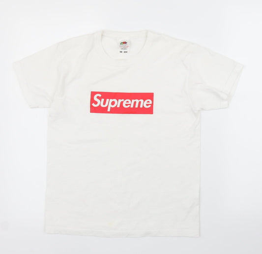 Fruit of the Loom Boys White   Basic T-Shirt Size 10 Years
