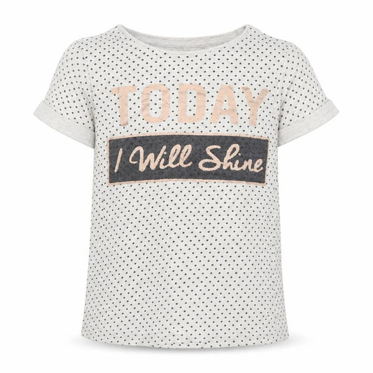 Young Dimension Girls Grey   Basic T-Shirt Size 7-8 Years